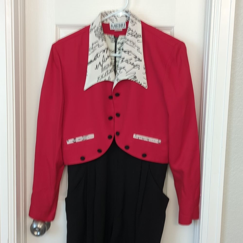 Menu Vintage 90s Jumpsuit with cropped jacket Size 8